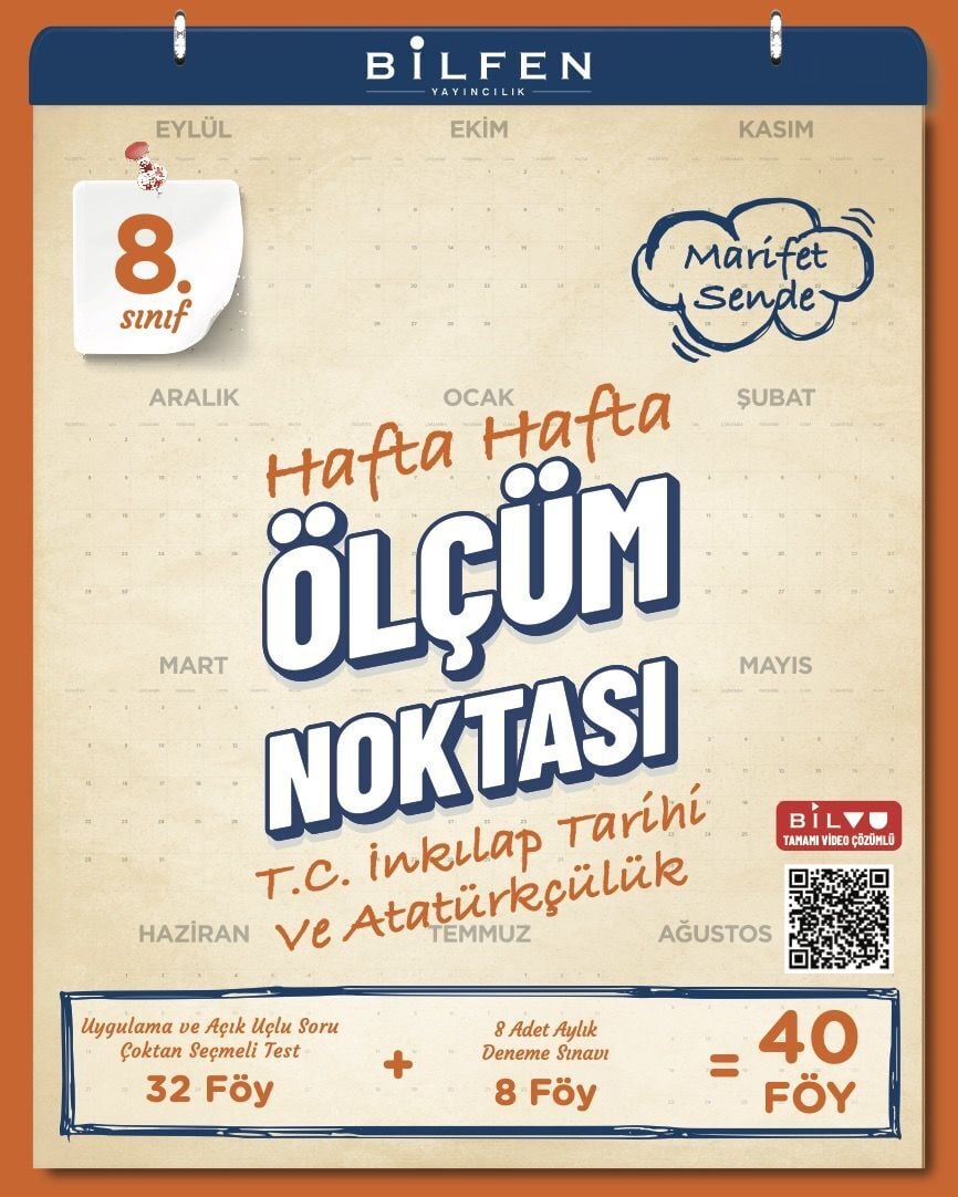 8.SINIF İNKILAP TARİHİ VE ATATÜRKÇÜLÜK HAFTA HAFTA ÖLÇÜM NOKTASI ( YENİ )